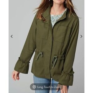 J. Jill Olive Utility Jacket
